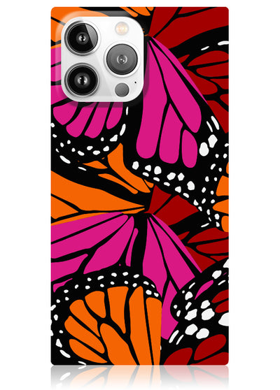 Butterfly Square iPhone Case #iPhone 14 Pro + MagSafe