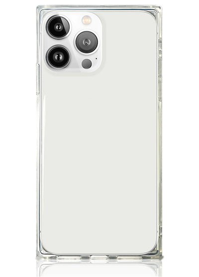 Clear Square iPhone Case #iPhone 15 Pro