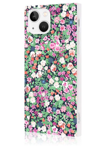 Floral Square iPhone Case #iPhone 14 Plus