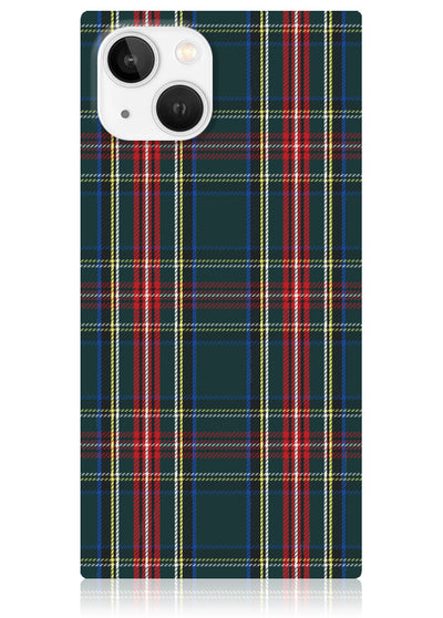 Green Plaid Square iPhone Case #iPhone 17e/16e/14/13