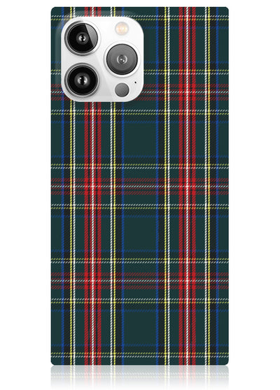 Green Plaid Square iPhone Case #iPhone 15 Pro Max