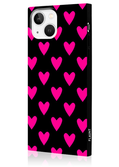 Heart Square iPhone Case #iPhone 14 Plus