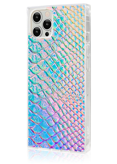Iridescent Crocodile Square iPhone Case #iPhone 12 Pro Max