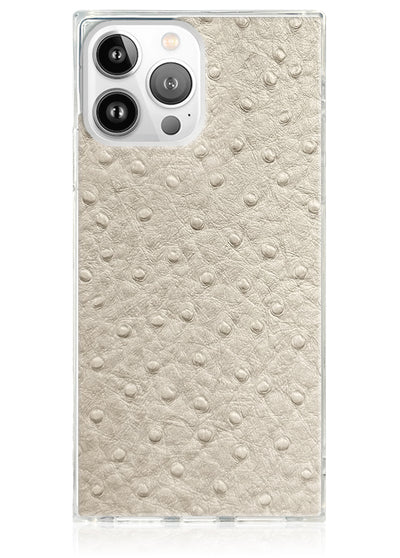 Ivory Ostrich Square iPhone Case #iPhone 13 Pro
