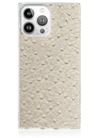 ["Ivory", "Ostrich", "Square", "iPhone", "Case", "#iPhone", "13", "Pro", "Max"]