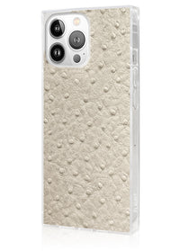 ["Ivory", "Ostrich", "Square", "iPhone", "Case", "#iPhone", "14", "Pro"]