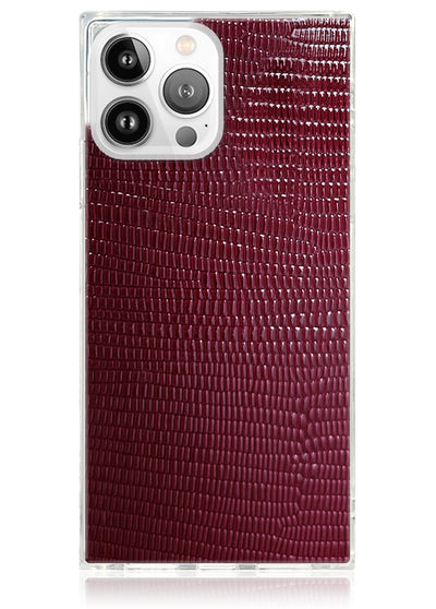 Maroon Lizard Square iPhone Case #iPhone 13 Pro Max