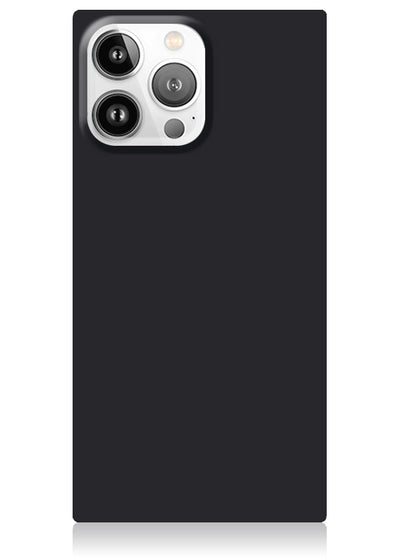 Matte Black Square iPhone Case #iPhone 15 Pro + MagSafe