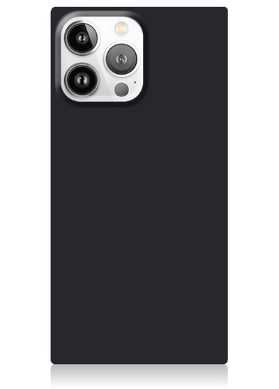 Matte Black Square iPhone Case #iPhone 16 Pro