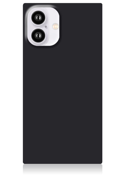 Matte Black Square iPhone Case #iPhone 16