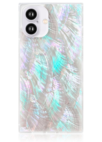 Mother of Pearl Square iPhone Case #iPhone 16