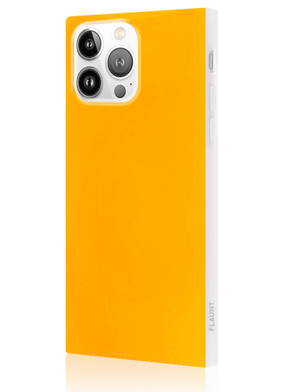 Neon Orange Square iPhone Case #iPhone 16 Pro Max + MagSafe