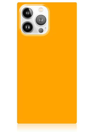 Neon Orange Square iPhone Case #iPhone 15 Pro + MagSafe