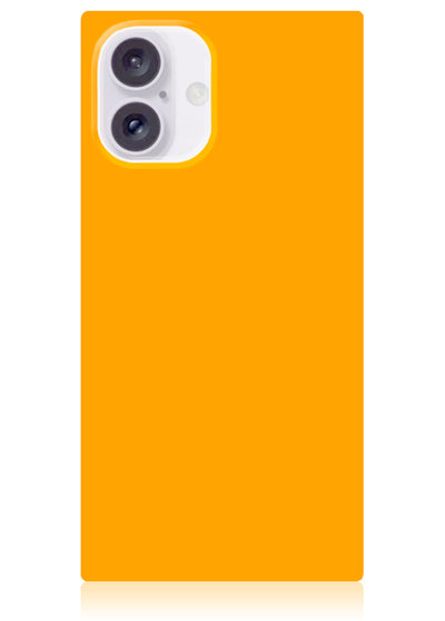 Neon Orange Square iPhone Case #iPhone 16 Plus + MagSafe