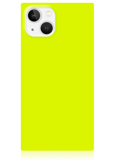 Neon Yellow Square iPhone Case #iPhone 15
