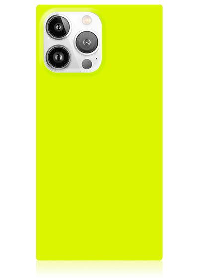 Neon Yellow Square iPhone Case #iPhone 15 Pro Max