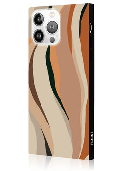 Neutral Print Square iPhone Case #iPhone 15 Pro