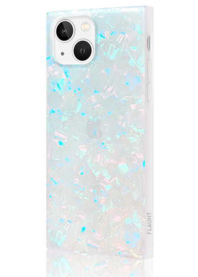 Opal Shell Square iPhone Case #iPhone 15