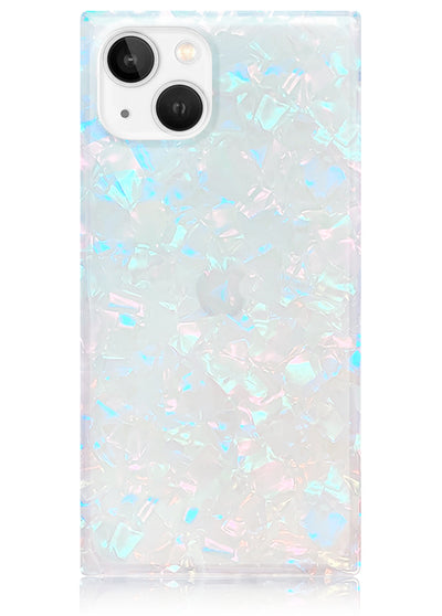 Opal Shell Square iPhone Case #iPhone 15 Plus