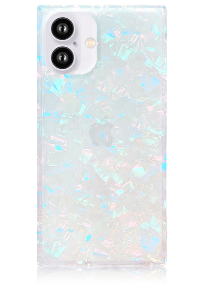 Opal Shell Square iPhone Case #iPhone 16