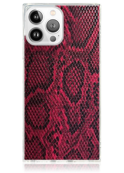 Red Python Square iPhone Case #iPhone 13 Pro