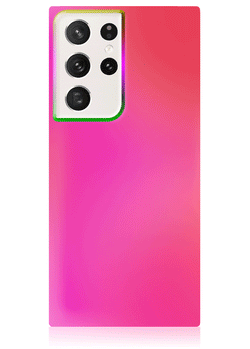 Pink Iridescent Satin SQUARE Samsung Galaxy Case #Galaxy S24 Ultra