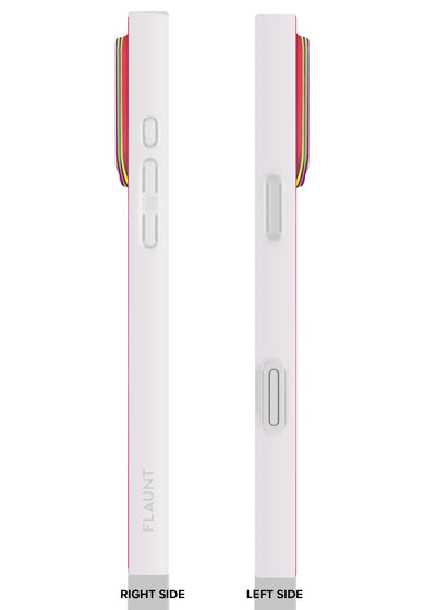 Pink Iridescent Satin Square iPhone Case #iPhone 17 Pro Max + MagSafe