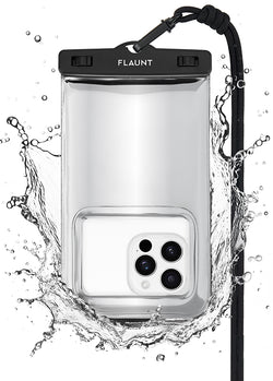 Silver Metallic Waterproof Phone Pouch