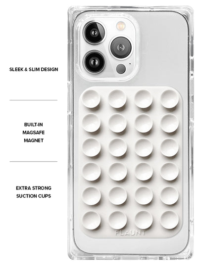 White MagSafe Suction Mount (Works with MagSafe Cases Only)