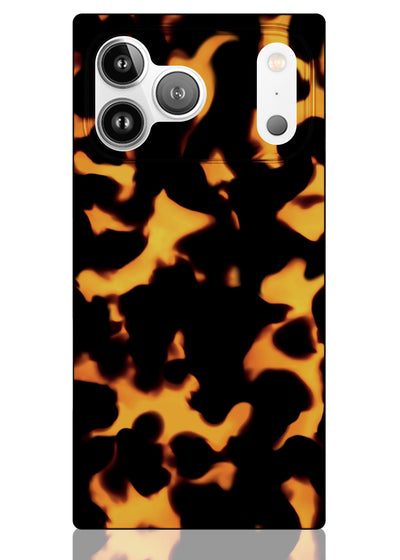 Tortoise Shell Square iPhone Case #iPhone 17 Pro + MagSafe