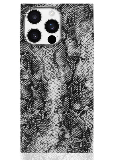Gray Python SQUARE iPhone Case #iPhone 16 Pro Max + MagSafe,iPhone 16 Pro + MagSafe