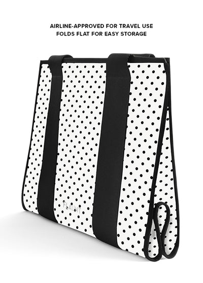 White Polka Dot Everyday Tote Bag