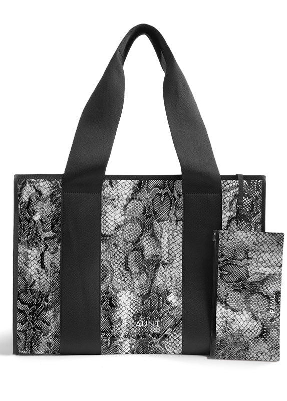 Gray Python Everyday Tote Bag