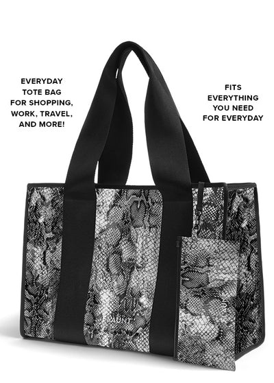 Gray Python Everyday Tote Bag