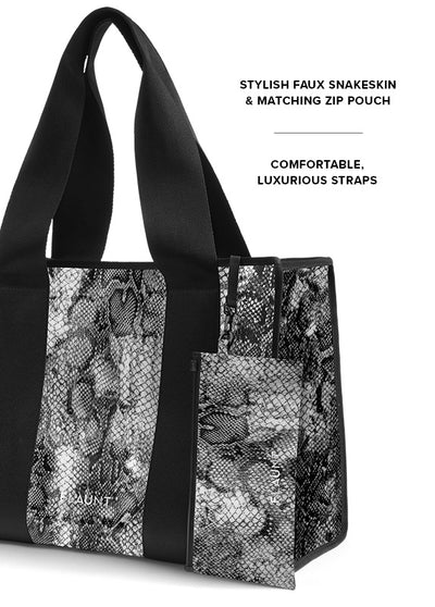 Gray Python Everyday Tote Bag