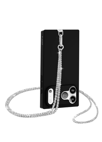 Silver Tennis Chain Phone Crossbody