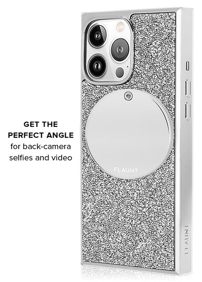 Silver Metallic MagSafe Compact Mirror (Works with MagSafe Cases Only)