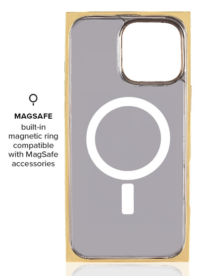 Gilded Turquoise SQUARE iPhone Case #iPhone 17e/16e/14/13 + MagSafe