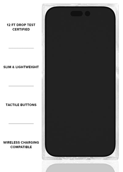 Rainbow Confetti Tortoise SQUARE Phone Case #iPhone Air + MagSafe