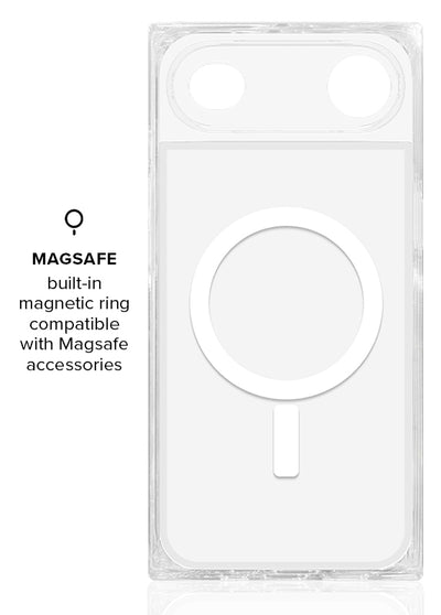 Rainbow Confetti Tortoise SQUARE Phone Case #iPhone Air + MagSafe