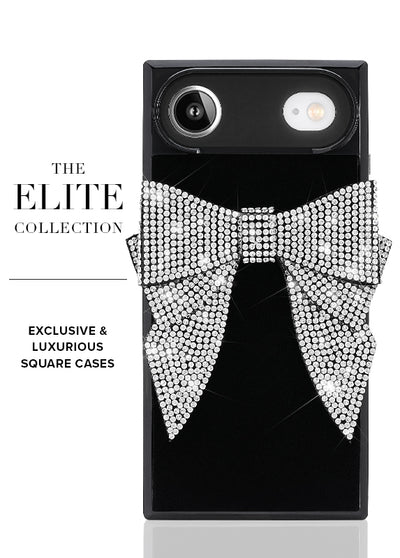 Black Velvet Bow Brilliance SQUARE iPhone Case #iPhone Air