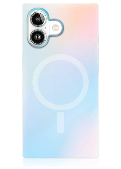 Iridescent Satin Square iPhone Case #iPhone 17 + MagSafe