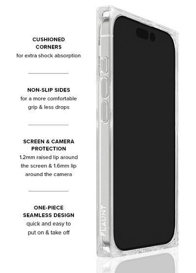 Rainbow Confetti Tortoise SQUARE Phone Case #iPhone 17 + MagSafe