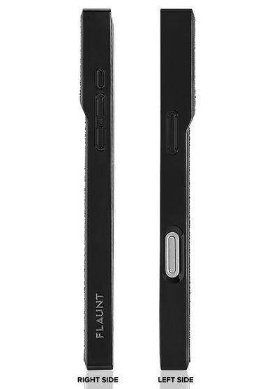 Black Crystal Elegance SQUARE iPhone Case #iPhone 17 Pro Max + MagSafe,iPhone 17 Pro + MagSafe