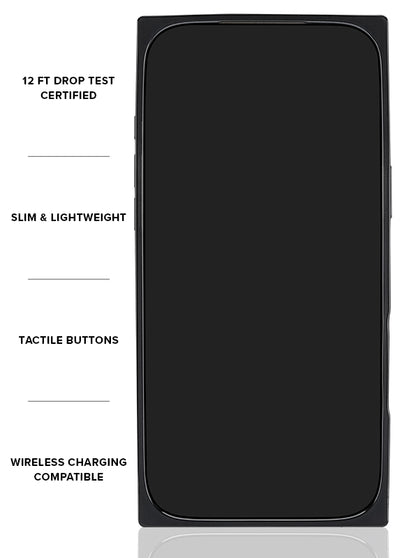 Black Crystal Elegance SQUARE iPhone Case #iPhone 17 Pro Max + MagSafe,iPhone 17 Pro + MagSafe