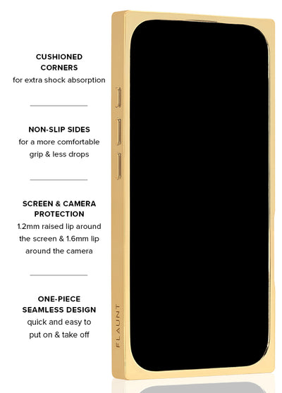 Gold Crystal Elegance SQUARE iPhone Case #iPhone 17 Pro Max + MagSafe,iPhone 17 Pro + MagSafe