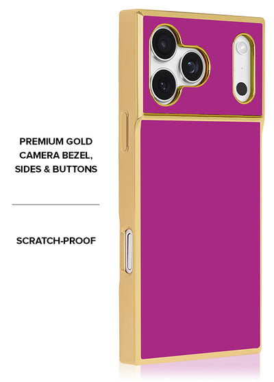 Gilded Fuchsia SQUARE iPhone Case #iPhone 17 Pro Max + MagSafe
