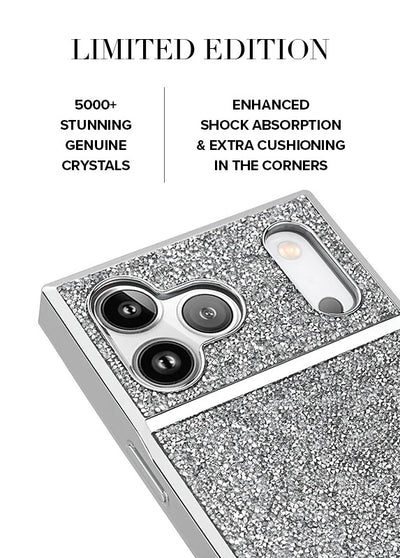 SQUARE® Silver Crystal Elegance iPhone Case #iPhone 18 Pro Max + MagSafe,iPhone 18 Pro + MagSafe