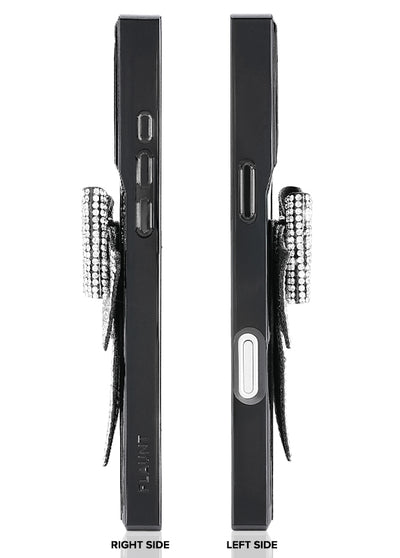 Black Velvet Bow Brilliance SQUARE iPhone Case #iPhone 17 Pro Max,iPhone 17 Pro