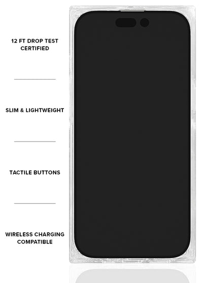 Pink Checkered Mother of Pearl SQUARE iPhone Case #iPhone 17 Pro + MagSafe